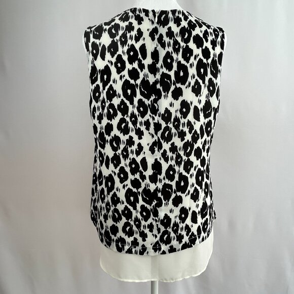 Rose + Olive Chic leopard print sleeveless top - women's medium M - Picture 4 of 11